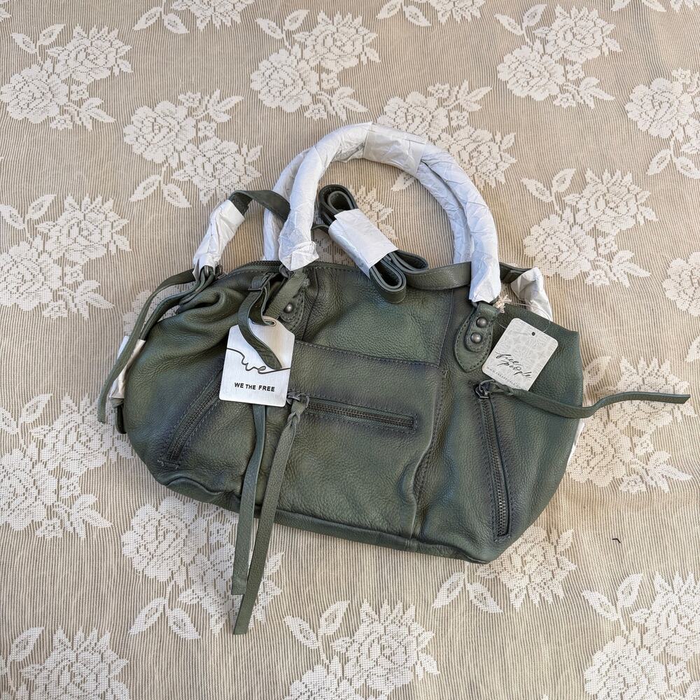 Free People We The Free Baby Emerson Leather Tote – Secret Sage NWT
